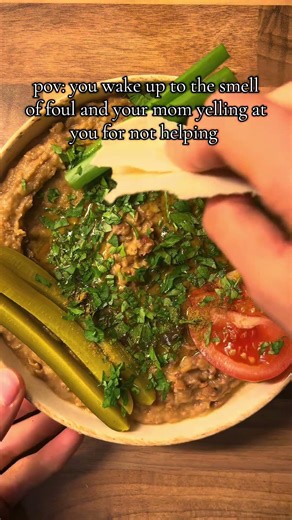 Foul / Lebanese pov memories #food #beans #recipe #breakfast #brunch #healthy #lebanon #lebanese