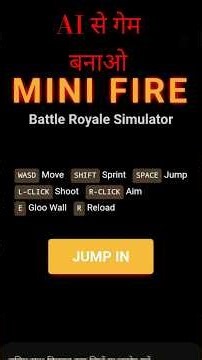 Make games with AI for free . AI से गेम बनाओ फ्री में!#AI #game