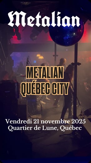 @metalianband // Quartier de Lune, Québec City. Friday November 21st 2025. #metalian #heavymetal #quartierdelune #quebec #teammontrealmetal #scream | Steven Henry