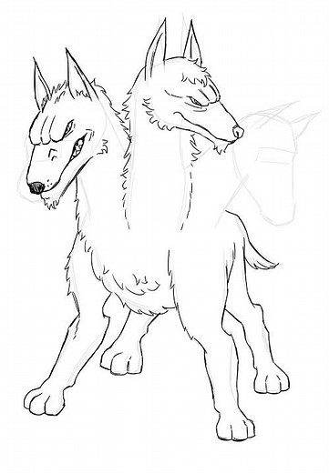 How to draw CERBERUS to easy By PEERADADRAW #drawing #animalart #sketch #drawing4kids #speedpaint