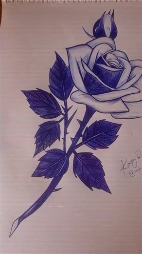 Dibujando a Lapicero Azul | Sombras Realistas | Arte en Lapicero