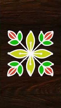 Must-Try Vibrant Color Rangoli for April 14! 🗓️ Tamil New Year Muggulu