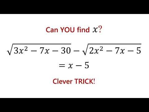 Can You Solve This Radical Equation Without Expanding?