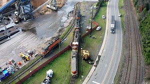 16K views · 128 reactions | Video footage from the train derailment at the G.P. Mill in Toledo last Friday. | Newport News-Times Newspaper | Facebook