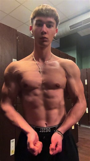 Posing in an Empty Locker Room: Inspire Your Gym Journey