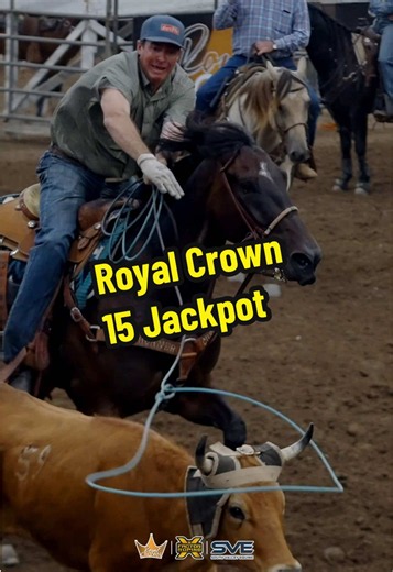 👑 $10,000 Added Royal Crown #15 Team Roping Jackpot | Average Champions 👑 Britt Williams and Matt Williams came out on top of the $10,000 Added Royal Crown #15 Team Roping Jackpot, finishing four head in 30.88 seconds to claim the Average Championship! Their championship finish earned the team a total payout of $11,850, with $5,450 going to each roper, plus Royal Crown stallion and breeder payouts! To compete in the Royal Crown Team Roping Jackpots, one horse on each team must be sired by a Ro