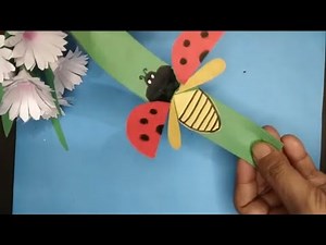 Flying Ladybug | How to make easy Paper Ladybug/ ladybird | Easy paper crafts | Kids craft |