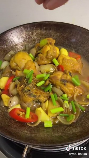 Resepi Ayam Masak Asam Jawa & Bayam Tumis Belacan