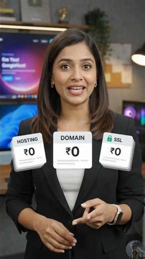 Free Hosting + Free Domain + SSL = ₹0 Website? 🤯#website #freedomainname