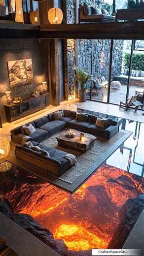 0% to 100% Volcano Living Room BUILD in 30 Seconds