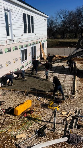 This is SCP Construction's concrete crew working hard to get our customers' patio ready for entertaining family and friends this spring! Contact us to schedule your free estimate. 913-730-6767 info@scpkc.com www.SCPkc.com Creating spaces that reflect YOU! | SCP Construction