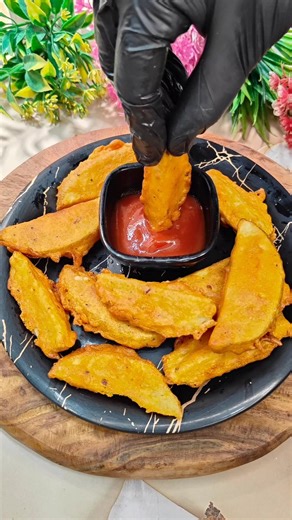 Potato Wedges Recipe 😋 | Easy Tea Time Snack 🍟🔥 #shorts