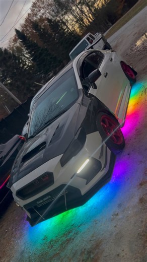 A fun low glow install on one of our personal vehicles! Why stand in, when you can stand out 😎 #underglow #lights #lowglow #lightshow #paintthepavement #UnderglowLights | Wraps to Wrenches