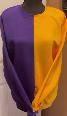 Custom Blank Two Tone Color Block Sweatshirt: Custom Split Shirt - Etsy