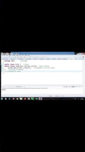 simple hello program