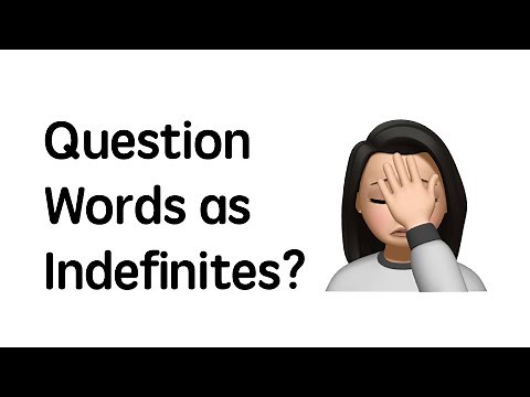 Question Words Used As Indefinites: 谁，什么，哪儿，几，多少，哪个 [Mandarin Chinese Grammar]