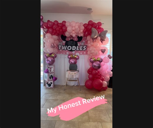 Watch My Honest Review Minnie Mouse Theme Balloon Arch Kit on Amazon Live