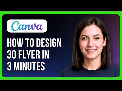 How To Design 30 Flyer In 3 Minutes Using Chatgpt & Canva