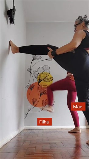 Amamos esse desafio! e vocês? ❤️ ❤️ #desafio #maeefilha #yoga