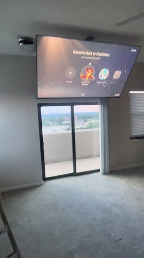 Ceiling Mounted PlayStation 5 TV Mounting & Hide Wires