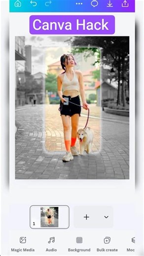 Canva Tutorial 🔥 Make Any Photo Stand Out #canva #canvadesign #canvahacks #canvatutorial #shorts