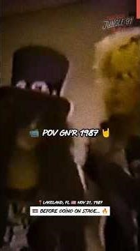 POV behind the scenes, ft' Slash, Duff McKagan, Steven Adler, Izzy Stradlin & Axl Rose #gunsnroses