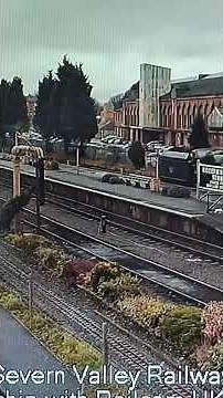 75069 arrives from Hampton load to kiddminster station on svr live cam