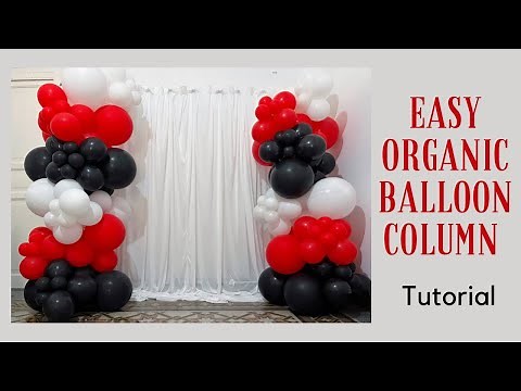 Organic Balloon Column | Easy Tutorial
