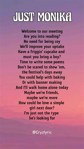 Just Monika: A Doki Doki Literature ClubSong lyrics - Song by Random Encounters