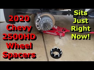 Installing 2" Wheel Spacers on my 2020 Chevrolet 2500HD OEM Wheels