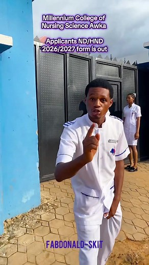 Millennium College of Nursing Science Awka ND/HND 2026–2027 Form Out