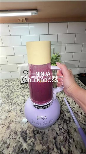 The Ninja BlendBOSS 🍋💜 If you’re still dragging out a full-size blender for one smoothie… this is for you. This blender tumbler makes it so easy. Blend, twist, and go. No extra cups. No bulky appliance. No pile of dishes. Perfect for morning smoothies, protein shakes, busy work days, small kitchens, & on-the-go routines. Work smarter. Not harder. 😉 #NinjaBlender #NinjaBlendBOSS #smoothielover #proteinshakes #tiktokshopstockup