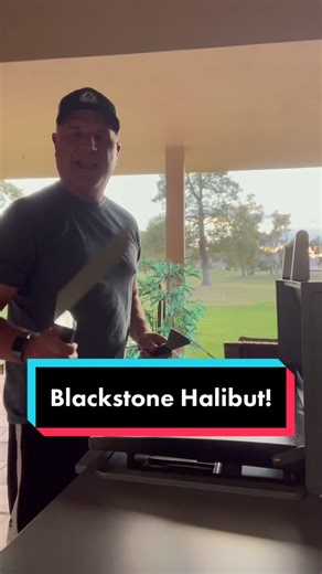 Blackstone Halibut on Blackstone! #fyp #TikTokGGT #baconup #dialitforward #fishtiktok