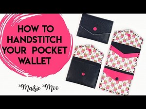 Faux Leather Wallet Template - How to stitch your own wallet using your Cricut and Faux leather