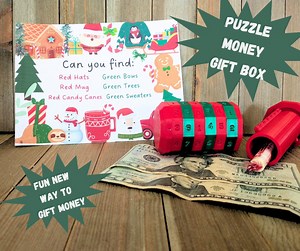 Christmas Cash Puzzle Box: Secret Code Money Gift Box - Etsy