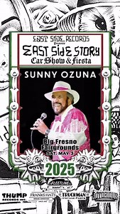 East Side Story 46th Anniversary FUNKIN’ OLDIES Car Show & Fiesta FRESNO! 🎡🎢 Performing ALL of his HITS LIVE 🎤Sunny Ozuna (@sunnyozuna) You DON’T WANT TO MISS THIS! 🎟️V.I.P. Tickets are still available, but these tickets will be SOLD OUT soon. Get yours NOW! 🔗eventbrite.com/e/east-side-story-funkin-oldies-car-show-fiesta-tickets-1318182692919?utm-campaign=social&utm-content=attendeeshare&utm-medium=discovery&utm-term=listing&utm-source=cp&aff=ebdsshcopyurl FAMILY FUN • ALL AGES Welcome • CH