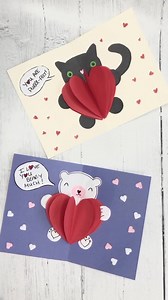 36K views · 106 reactions | How cute are these?! https://www.redtedart.com/pop-up-bear-heart-card/ | Red Ted Art | Facebook