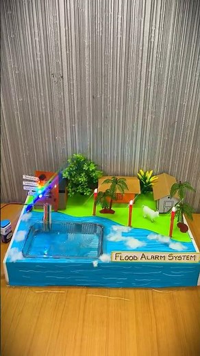 Flood Alarm System Working Model | DIY Water Level Alarm for School Project | Komodo Craft