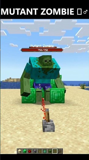 How to Spawn Mutant Zombie In Minecraft 🤯 #shorts #gaming #minecraft #minecraftshorts