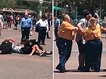 Man punches security guard before being tackled by cops at Disneyland