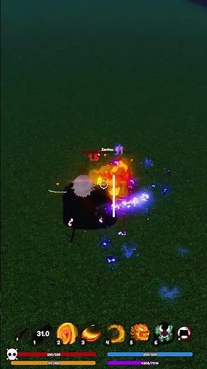 OneShot Combo on Zenitsu with Flame Breathing. #demonfall #demonfallroblox #flamebreathing