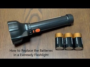 How to Change the Batteries in a EVEREADY Torch