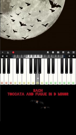 bach toccata and fugue in d minor piano tutorial