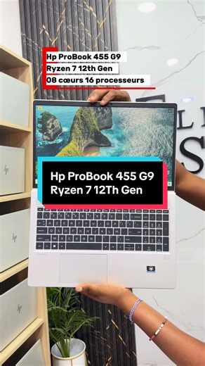 *Hp ProBook 455 15.6 inch G9 Ryzen 7 5825U (core i7 Intel) super slim et clean comme neuf. Pc ultra performant, super rapide et très résistant.*🔥 12th génération Processeur 2.0Ghz ~4.8GHz *08 cœurs, 16 processeurs*✅ _Écran 15.6
