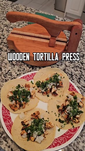 Handmade Wooden Tortilla Press Woodworking Project