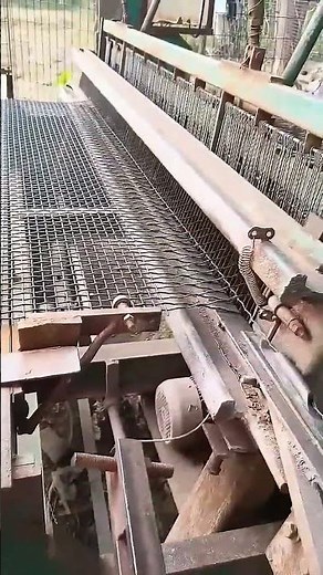Automatic Iron Mesh Making Machine | Super Fast Wire Net Production #shorts