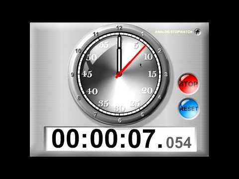 TimerTools Demo: Analog Stopwatch