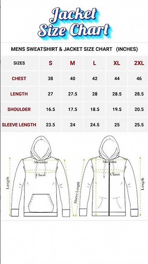 jacket | jacket size for men | jacket size chart | size chart #jacket #jacketfashion #size #clothes