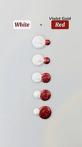 1.7M views · 10K reactions | White + Violet Gold Red Color Mixing Shades  #colormixing #painting #asmr #satisfying | Mini Art Zone | Facebook