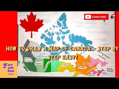 How to draw a map of Canada | Step by Step!
